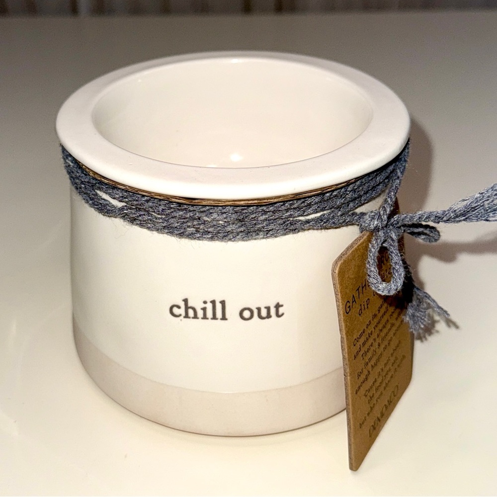 Demdaco White Chill Out Dip Chiller 2 Piece Set